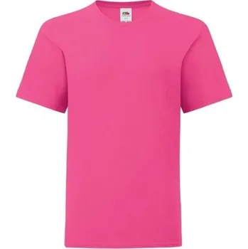 Chlapecké tričko Dětské tričko Fruit of the Loom růžové bavlněné velikost 50