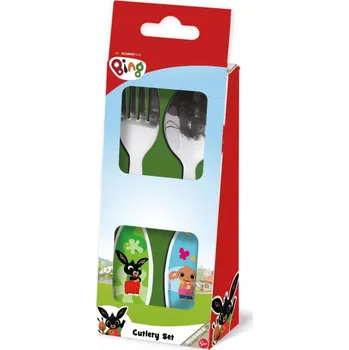 Příbor KRÁLÍČEK BING sada příborů lžíce vidlička nerezová ocel
