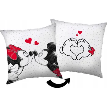 Polštář Jerry Fabrics Polštář Mickey a Minnie "Láska 05" 40x40 cm