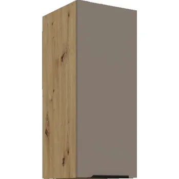 Kuchyňská skříňka Horní kuchyňská skříňka LUNARA - šířka 30 cm, tmavě béžová / dub artisan