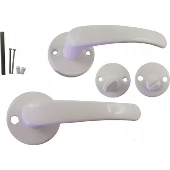 Dveřní kování Vnitřní klika AAMETa, štítek kulatý, štítek s WC zámkem