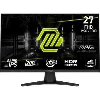 Monitor Monitor 27" MSI MAG 274F, FHD, 200 Hz, plochý, černý