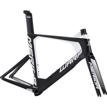 Komponent pro jízdní kolo MERIDA Rám WARP TRI 7000-E KIT Silk Black/White (white) L(57)