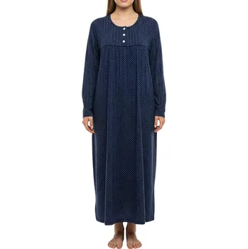 Body Noční košile dlouhá Lorinka 6574 4XL tmavě modrá