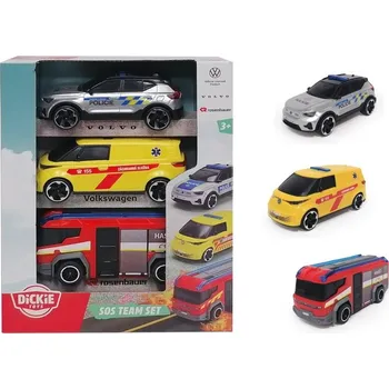 Dřevěná hračka SOS Team Set 3 ks, česká verzia