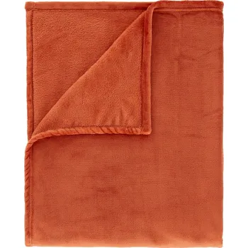 deka Oranžová deka z mikroplyše 130x170 cm Raschel Velvet – Catherine Lansfield ID_1801539