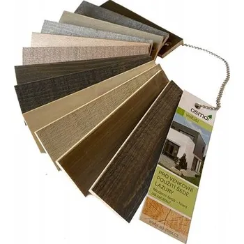 barva a nátěr na dřevo Vzorník barev - Ochranná olejová lazura šedé odstíny