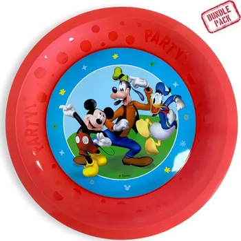 Talíř Disney Mickey Rock the House mikro prémiový plastový plochý talíř