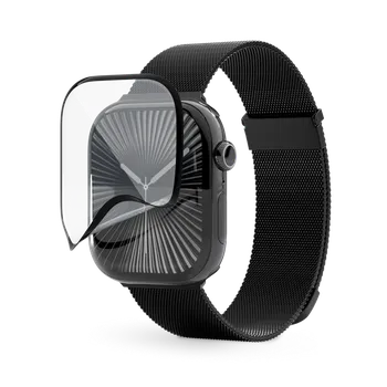 Sklo Epico 3D+ FlexiGlass SA pro Apple Watch Series 10/11 - 46mm s posuvným aplikátorem transparent