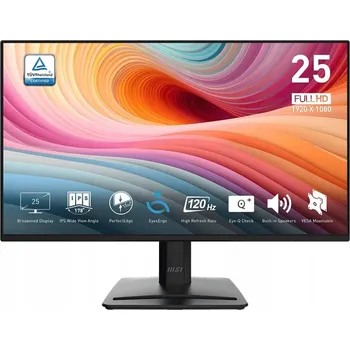 Monitor LED Monitor MSI Pro MP252 E2 24,5" 1920 x 1080 px IPS / PLS