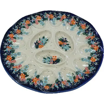 Talíř Keramický talíř na vejce Keramika Bolesławiec