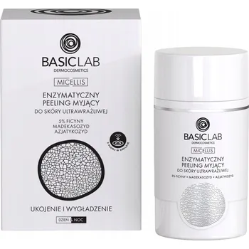 Pleťový peeling BasicLab Enzymatický Peeling na Obličej pro Ultra Citlivou Pleť 35 g