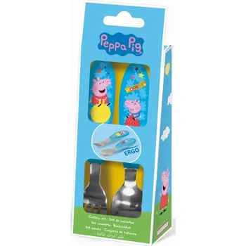 Příbor Sada příborů vidlička nerezová ocel prasátko Pepa