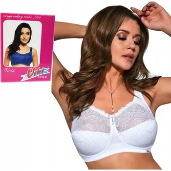 Podprsenka Měkká podprsenka Viki 584 Viola bílá 95E