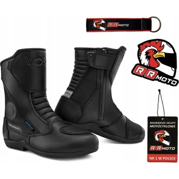 Moto obuv Moto boty cestovní VORG FLEXTOUR černé 43 voděodolné