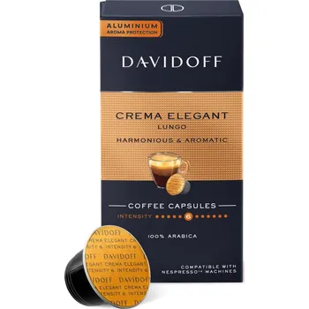 Kapsle do Nespresso Davidoff Crema Elegant Lungo, 10 ks