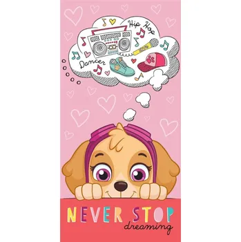 PLÁŽOVÁ OSUŠKA 70X140 RYCHLESCHNOUCÍ RŮŽOVÁ Tlapková patrola DĚTSKÁ