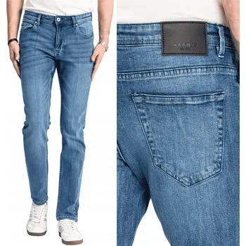 Pánské džíny Marcus Felix Pánské džíny střihu Straight Fit, modré (used), W40 L30