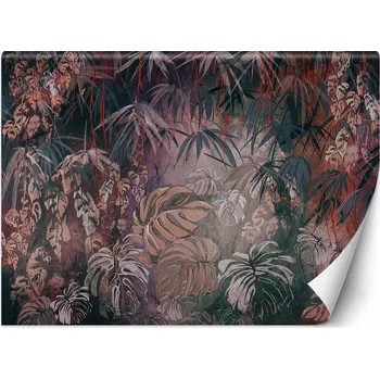 Fototapeta FOTOTAPETA NA ZEĎ Tropické listy v džungli malované 100x70