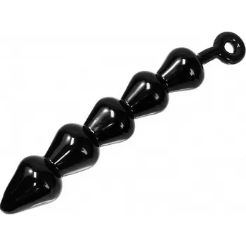 Anální kolík Master Series Anal Links X-Large, černý anální řetěz 39 x 6 cm