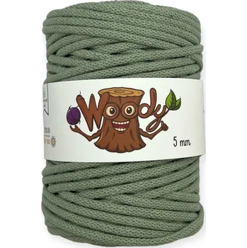 Příze Woody 5 mm – Šalvěj (100m)