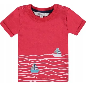 Dětské chlapecké tričko Kanz červené, vel. 80