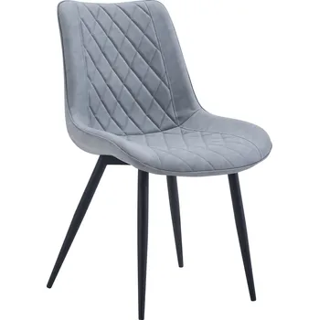 Jídelní židle Židle, šedá ekokůže/černá, HARLAN