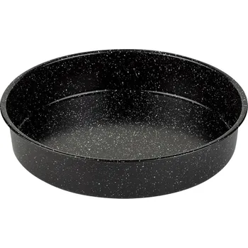 Forma na pečení Forma GRANITOVÁ plech forma na dort kulatá na pečení dortů a pizzy 32 cm