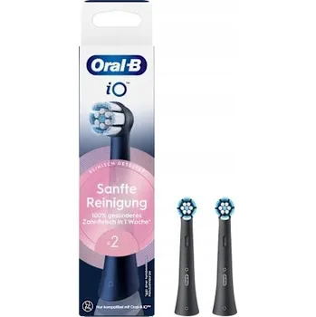 Náhradní hlavice k elektrickému kartáčku ORIGINÁLNÍ Hlavice pro kartáčky Oral-B iO Gentle Care Černé 2ks