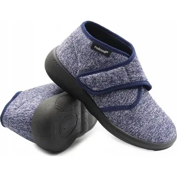 Dámské pantofle Papuče pro seniory na široké nohy z pružné tkaniny Podowell 43