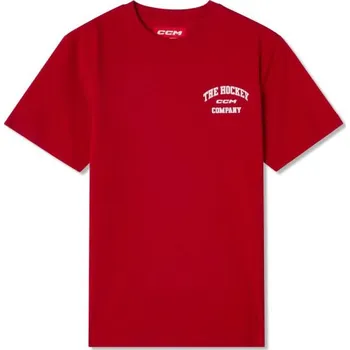 Pánské tričko CCM Triko CCM Athleisure YTH, Barva RED, Velikost S 1030051