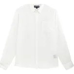 KOŠILE VILEBREQUIN MEN LINEN SHIRT SOLID BLANC