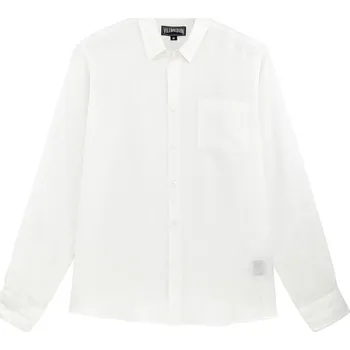 Pánská košile KOŠILE VILEBREQUIN MEN LINEN SHIRT SOLID BLANC