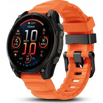 Řemínek na hodinky Řemínek JG Smart pro Garmin 22mm oranžový