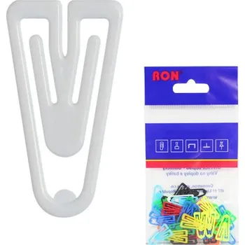 Dopisní spony plastové 621, tvar V, 21 mm (10 ks)