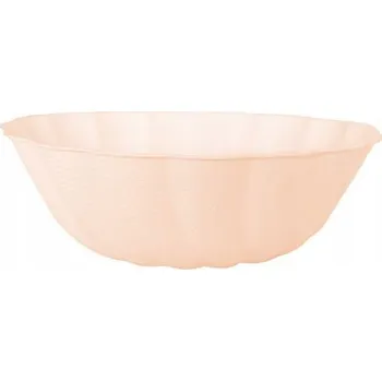 Talíř Kelímky "Vert Decor - Twist", meruňkové, Amscan, 14,8 cm, 6 ks