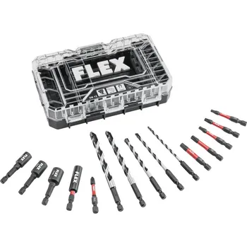 Bit FLEX Sada bitů a vrtáků v organizéru DB 15, 15ks