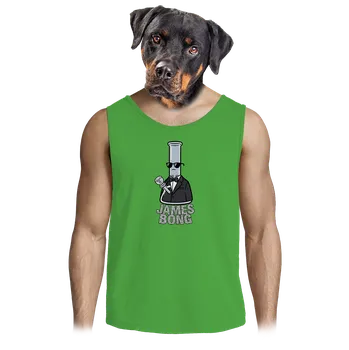 Pánské oblečení Bastard James Bong pánské tílko Lime