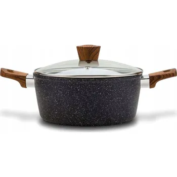 Hrnec Hrnec granitový hrnec NAVA se skleněnou poklicí NATURE 28 cm 6,6 l