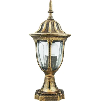 Venkovní osvětlení Venkovní zahradní stojací lampa nízká patina zlatá klasická 37,5 cm Polux