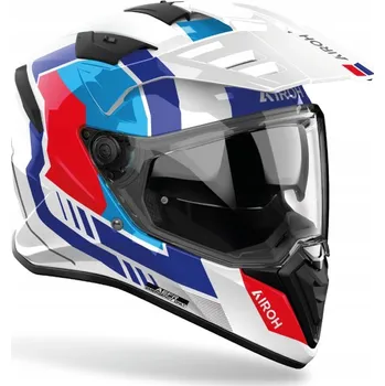 Helma na motorku PŘILBA AIROH BANDIT HORN WHITE GLOSS XL