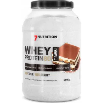 Protein 7NUTRITION Protein 80 2000g Tiramisu (Proteinový koncentrát s příchutí Tiramisu)
