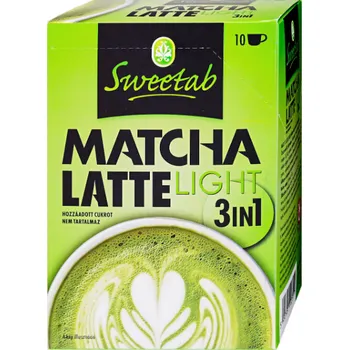 Instantní nápoj Sweetab 3in1 Matcha Latte Light bez přidaného cukru (10 x 17g)