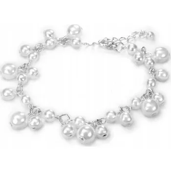 Náramek Náramek Jablonex ze skleněných korálků, 17 cm