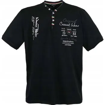 LAVECCHIA tričko pánské 2042 nadměrná velikost černá 7XL