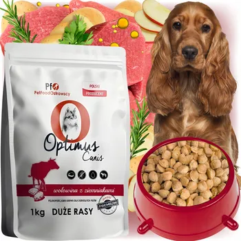 Krmivo pro psa Krmivo Optimus Canis Premium Krmivo pro dospělé psy velkých plemen HOVĚZÍ S BRAMBORAMI 1kg