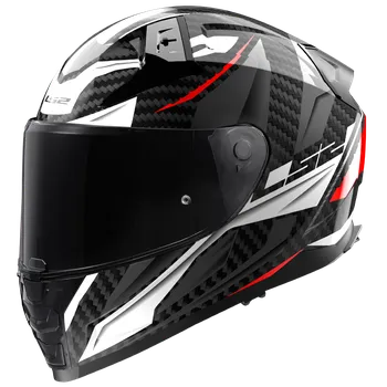 Helma na motorku Integrální helma LS2 FF811 VECTOR II C SAVAGE WHITE RED GREY-06 2XL