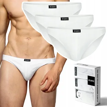 Slipy Pánské slipy 3 PÁRY mini ATLANTIC 3BMP-230 - L