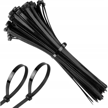Stahovací páska KABELOVÉ STAHOVACÍ PÁSKY PÁSKY NA ZIPS, UV KABELOVÉ SVORKY, ČERNÝ NYLON 8,8X600