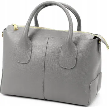 Kabelka Vera Pelle kabelka z pravé kůže šedá